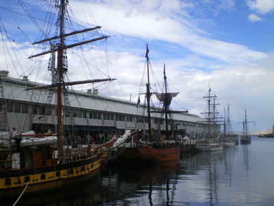 Tall Ships on the Pier