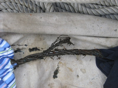 Breaking Steering Cable, Removed