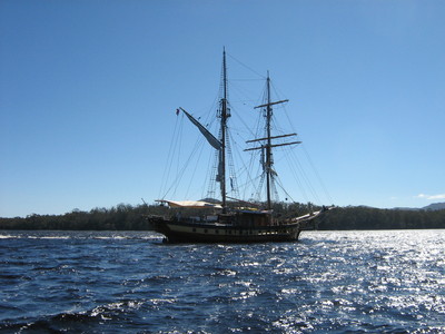 Windeward Bound at Anchor